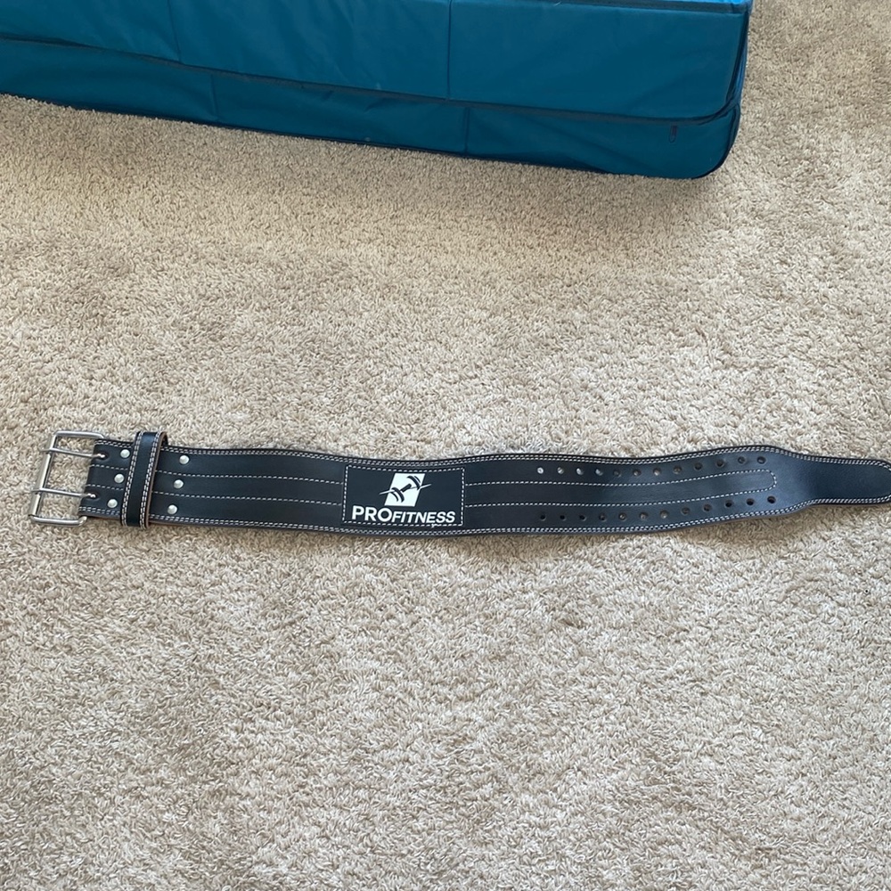 Pro fitness lifting belt - leather